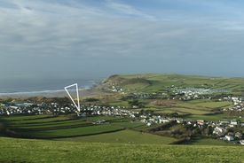 View of the coast - showing Oyster Cove